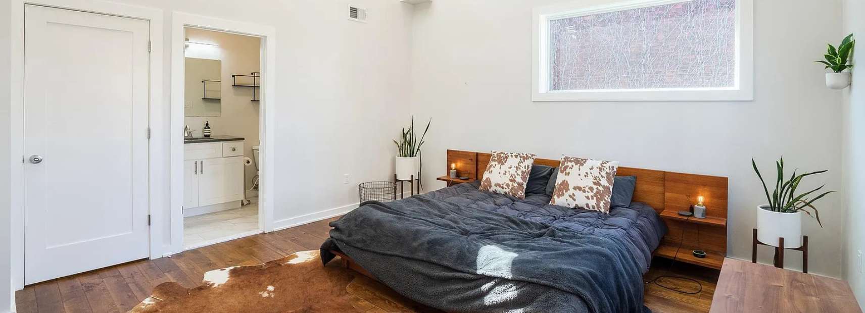 a renovated bedroom after a 203k loan consultation with atlas consultation in philadelphia